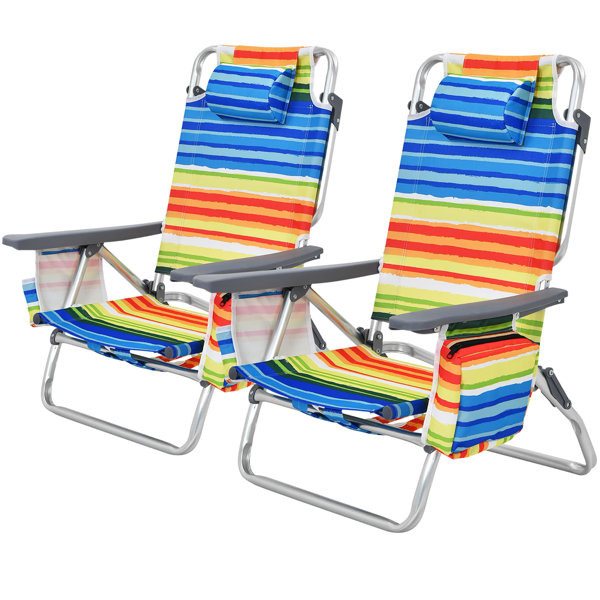 Arlmont & Co. Edenbourgh Folding Beach Chair & Reviews Wayfair